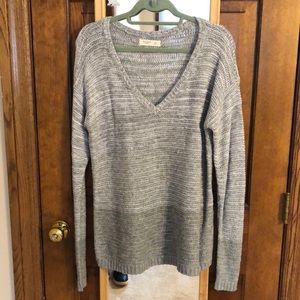 Grey knit sweater